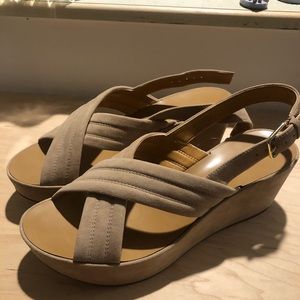 Jcrew Factory Suede Sandals. Never been worn.